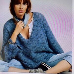Free People Stella Oversized Alpaca Blend Sweater XS